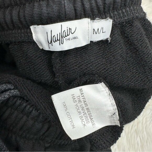 Mayfair The Label Black Change Starts With You French Terry Jogger Med/W26/L28.5 - Picture 6 of 10